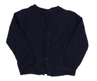 Tmavomodrý propínací svetr Mothercare