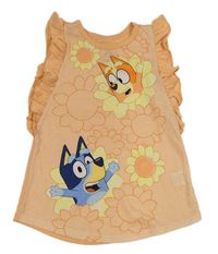 Meruňkové šaty s Bluey 