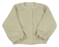 Smetanová huňatá podšitá bunda Next