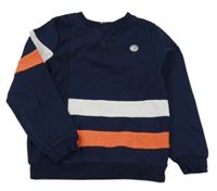 Tmavomodrá mikina s proužky Pep&Co