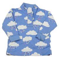 Modrá mikina s mráčky 