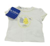 Nové - bílé tričko s hruškami 