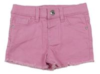 Růžové elastické riflové kraťasy Denim Co.