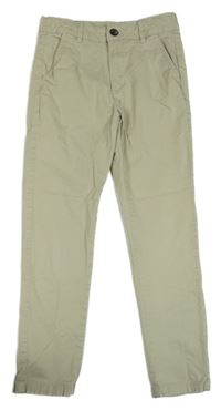 Béžové plátěné chino kalhoty M&Co.