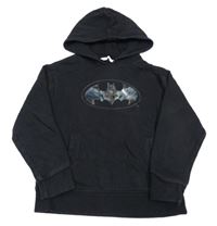 Černá mikina s Batmanem a kapucí MNG