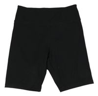 Černé sportovní elastické kraťasy H&M
