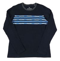 Tmavomodré triko s logem Jack & Jones
