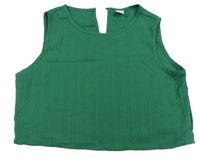 Zelený crop top Shein