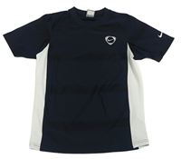 Tmavomodro-bílé sportovní tričko zn. Nike