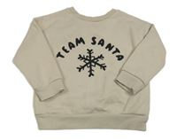 Béžová mikina s nápisem a vločkou George