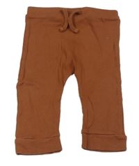 Skořicové žebrované tepláky Matalan