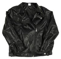 Černý koženkový podzimní křivák Lehour