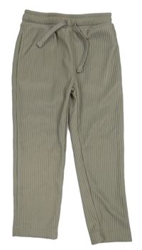 Hnědé žebrované teplákové kalhoty River Island