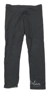 Tmavošedé legíny s nápisem George