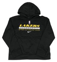 Černá sportovní mikina s kapucí - Lakers Nike