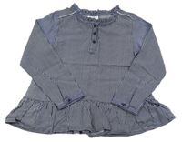 Tmavomodro-bílá pruhovaná halenka Topolino