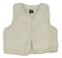 Smetanová kožešinová podšitá vesta Kiabi