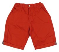 Červené plátěné kraťasy Denim Co.