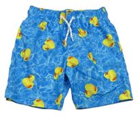Modré plážové kraťasy s kachničkami Primark