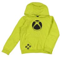 Limetková mikina X-box s kapucí Pep&Co.