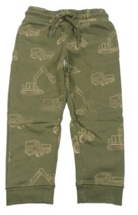 Khaki tepláky s auty Primark