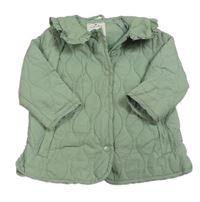 Khaki šusťáková prošívaná zimní parka Matalan