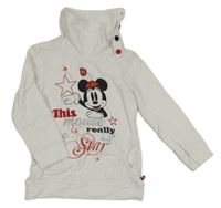 Bílá mikina s Minnie a komínovým límcem Disney + C&A