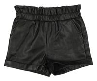 Černé koženkové kraťasy Primark