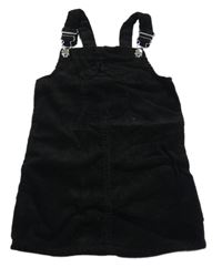 Černé manšestrové šaty s kapsou Denim Co. 