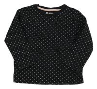 Černá mikina s puntíky F&F