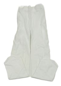 Bílé silonové punčocháče 