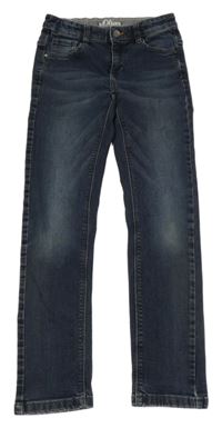 Tmavomodré slim rifle S. Oliver