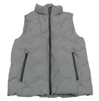 Šedá šusťáková zateplená vesta Primark