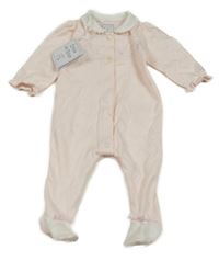 Nové - Světlerůžový overal se zajíčky a límečkem Emile et Rose