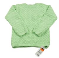 Nové - Pistáciový vzorovaný žinylkový svetr Dunnes