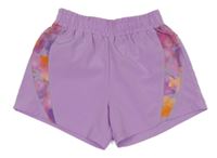 Lila sportovní kraťasy s květy Dunnes