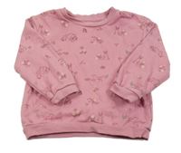 Růžová mikina se zvířátky Nutmeg