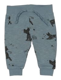 Modrošedé tepláky s pejsky Primark