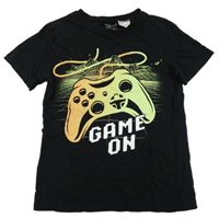 Černé tričko s joystickem H&M
