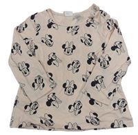 Světlerůžové triko s Minnie H&M