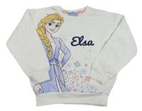 Bílá mikina s Elsou a flitry a kamínky PRIMARK