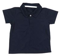 Tmavomodré polo tričko 
