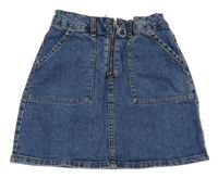 Modrá riflová sukně Denim Co.