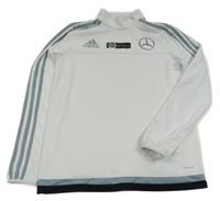 Bílo-šedo-černá funkční sportovní mikina Adidas