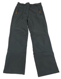 Tmavošedé softshellové kalhoty YIGGA