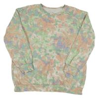 Barevná batikovaná mikina 