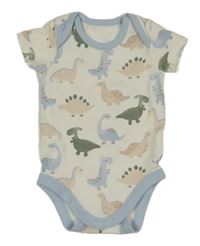 Smetanovo-světlemodré body s dinosaury Matalan