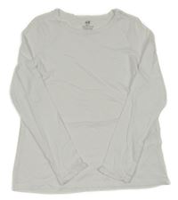 Bílé triko s kanýrky H&M