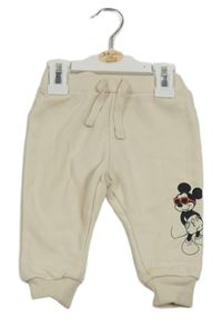 Nové - Béžové tepláky s Mickeym Primark