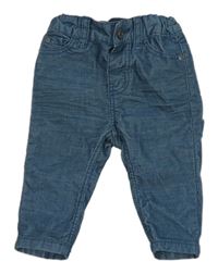 Petrolejové manšestrové kalhoty H&M